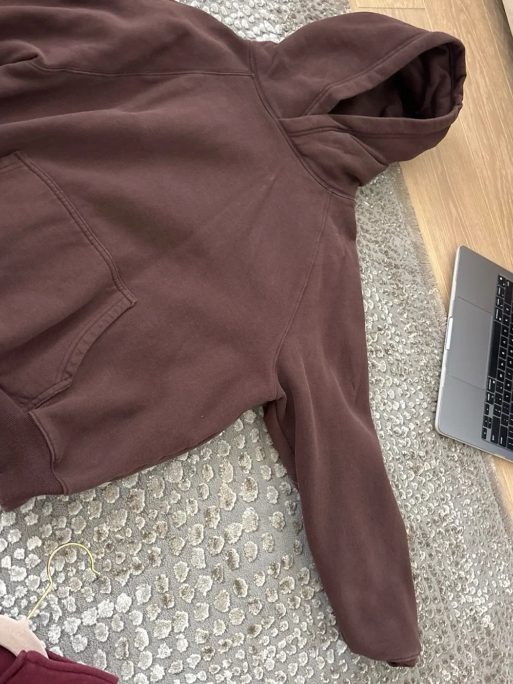 Kids Brown Elastic Waist Jogger Pants and hoodie